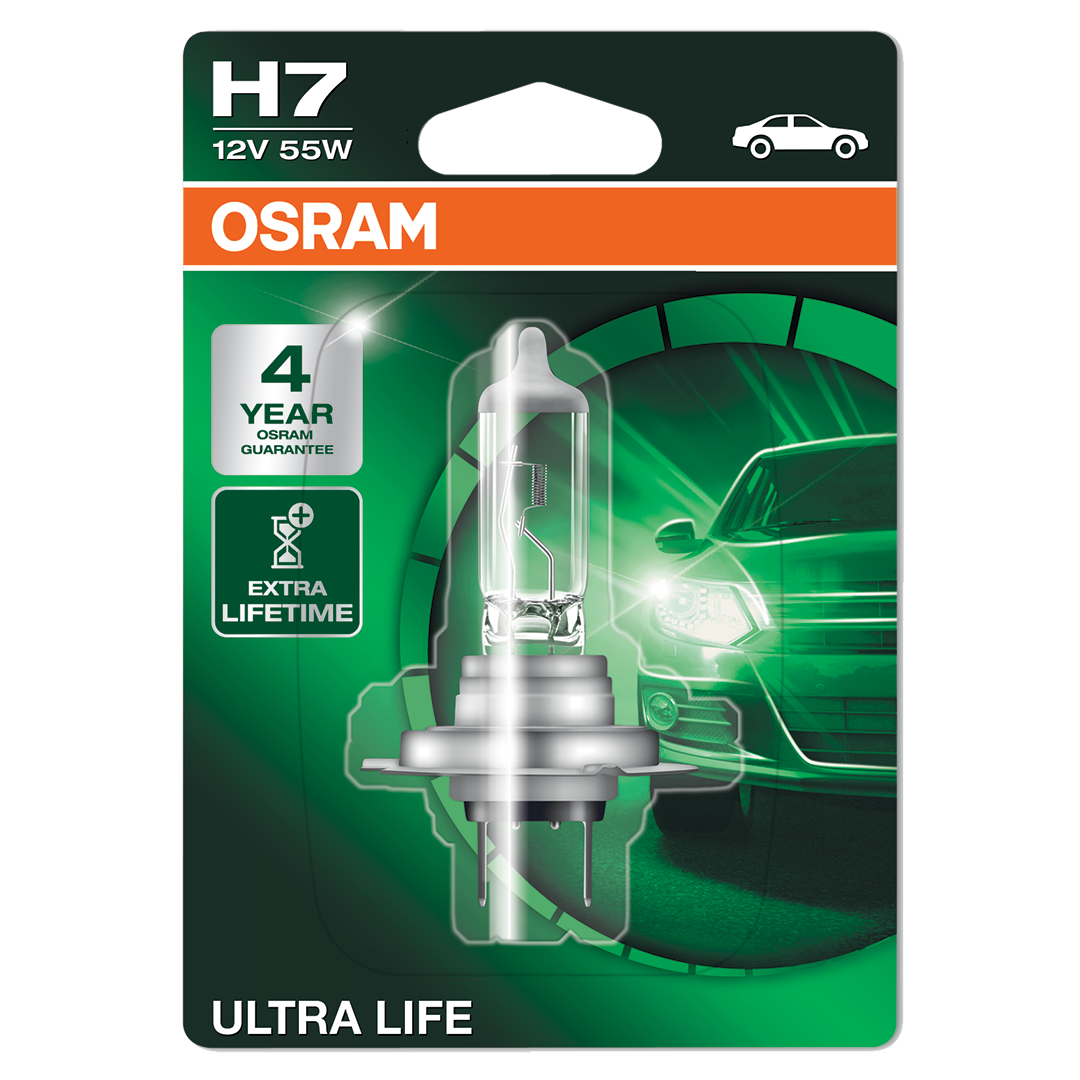 H7 OSRAM Ultra Life 12V 55W Bulb